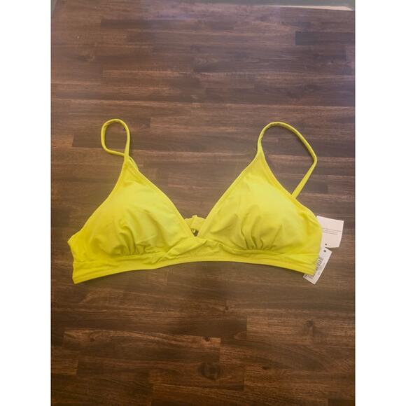 Amazon Essentials Other - Amazon Essentials Bikini Top Lime Green Size XXL 2XL Light Support Bralette NWT